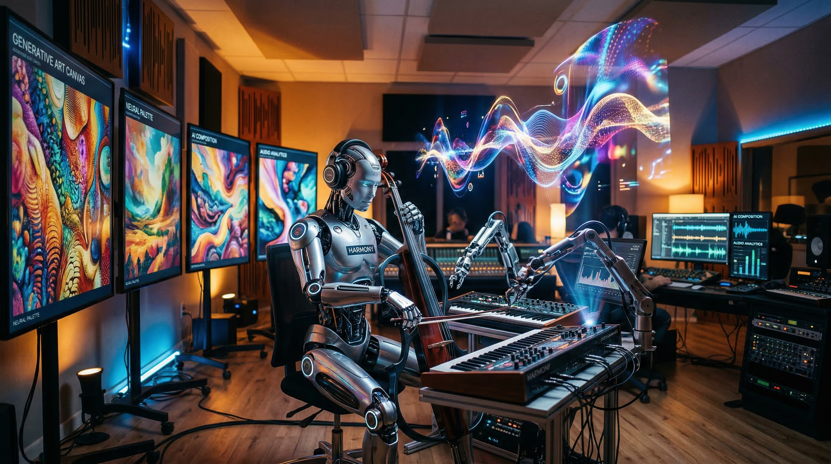 AI arts and music creation systems